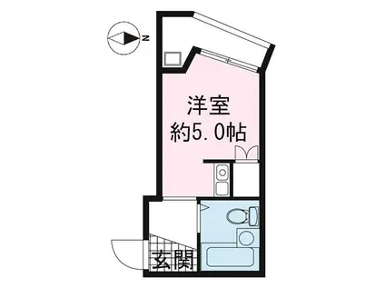 ラ・メゾン沼津(1K/7階)の間取り写真