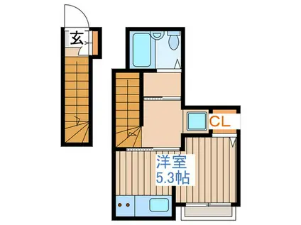 CHATELET.K(ワンルーム/2階)の間取り写真