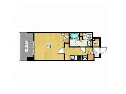 BOA VISTA博多駅(1K/4階)の間取り写真