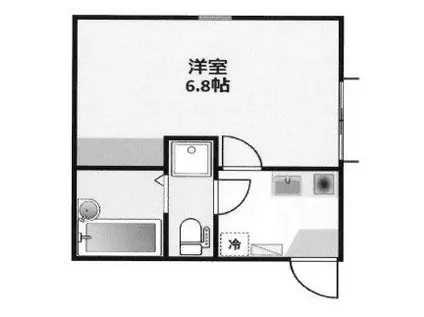 レジェンド横浜中央(1K/2階)の間取り写真