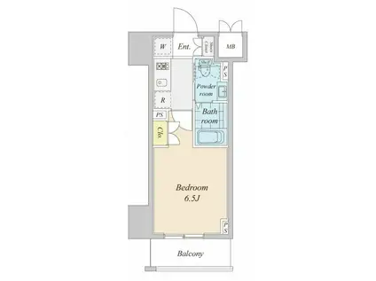 プラウドフラット神楽坂II(1K/5階)の間取り写真