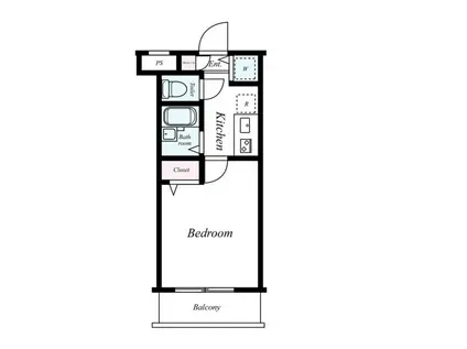 GENOVIA中野・都立家政(1K/3階)の間取り写真