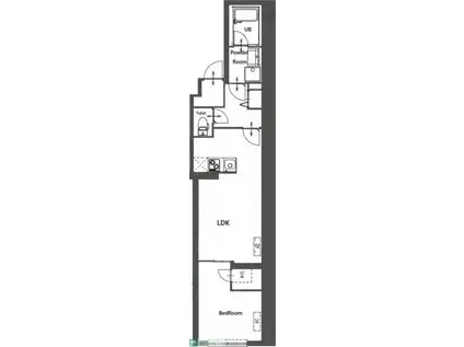 CREATIF東日暮里(1LDK/2階)の間取り写真
