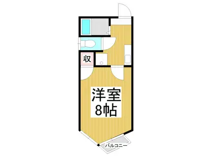 T-HOUSE宮沖(1K/2階)の間取り写真