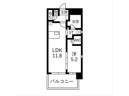 ヒルクレストELGRAND本山(1LDK/2階)の間取り写真