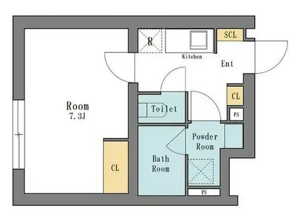 LEGALAND中野富士見町(1K/3階)の間取り写真