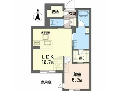 和の社 江坂(1LDK/1階)の間取り写真