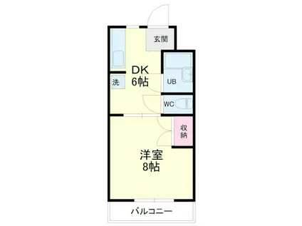 ヴィンテージ(1DK/3階)の間取り写真