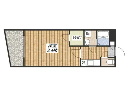 SERAPIS BAY(1K/3階)の間取り写真