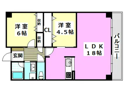 CASA SERENA(1K/3階)の間取り写真