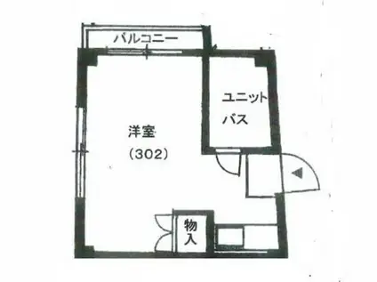 キャピタル昭代(ワンルーム/3階)の間取り写真