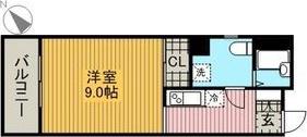レディース徳川(ワンルーム/7階)の間取り写真