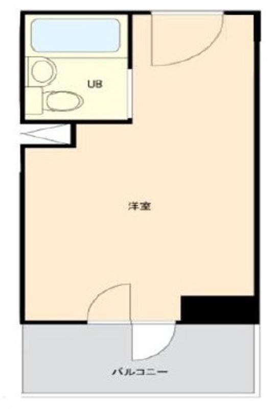 ロイヤル石川町(ワンルーム/2階)の間取り写真