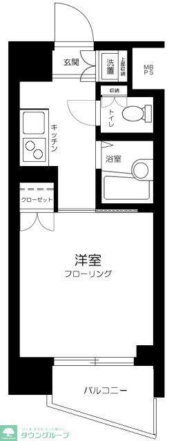 ルーブル池上参番館(1K/3階)の間取り写真