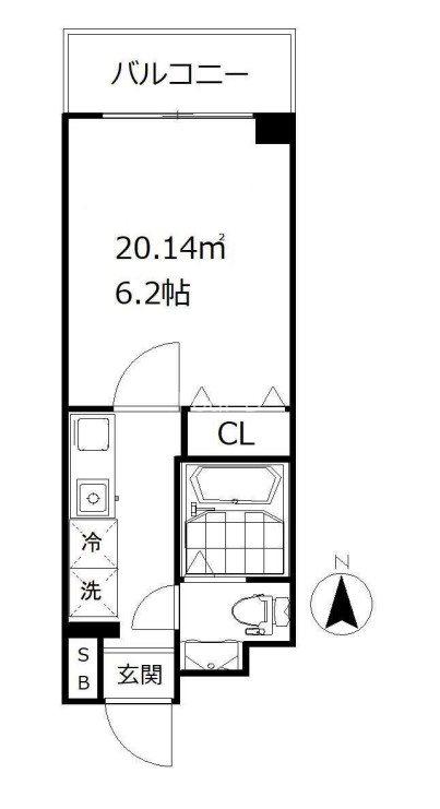 銀座アパートメントハウス(1K/3階)の間取り写真