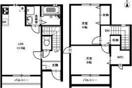 アンプルール リーブル 本町(2LDK/1階)の間取り写真