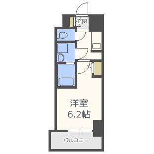 S-RESIDENCE南堀江(1K/14階)の間取り写真