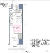 アーバネックス京町堀(1DK/8階)の間取り写真