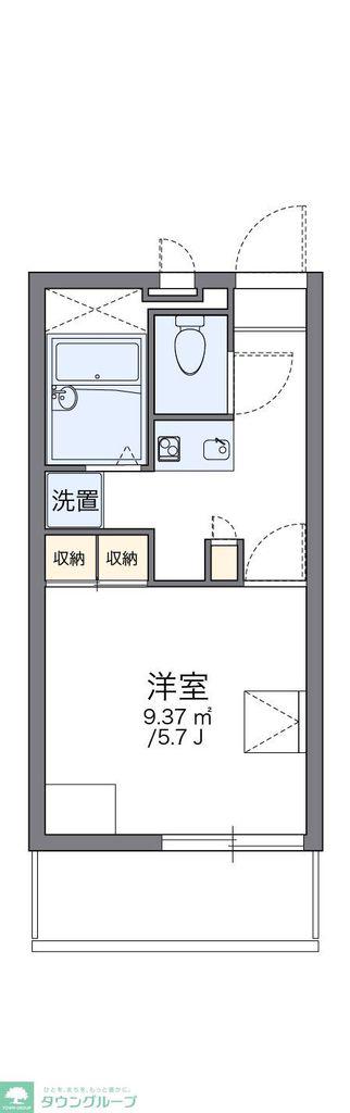 レオパレスM&MS(1K/2階)の間取り写真
