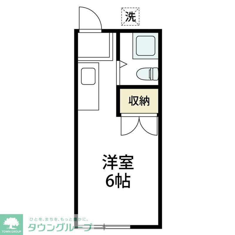 アーバンハイムN(ワンルーム/1階)の間取り写真