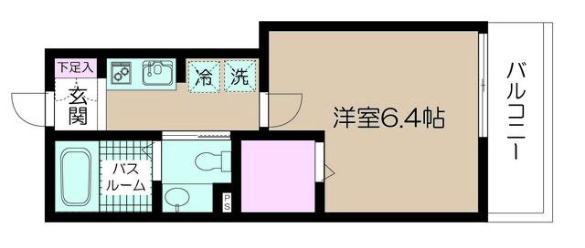 フェリーチェ駒込II(1K/3階)の間取り写真