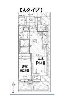 GARDEN XAVIS木場(1LDK/12階)の間取り写真