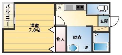 AQUA(1K/3階)の間取り写真