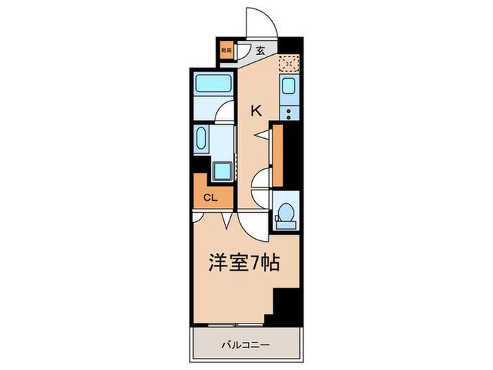 N-FLATS板橋(1K/2階)の間取り写真