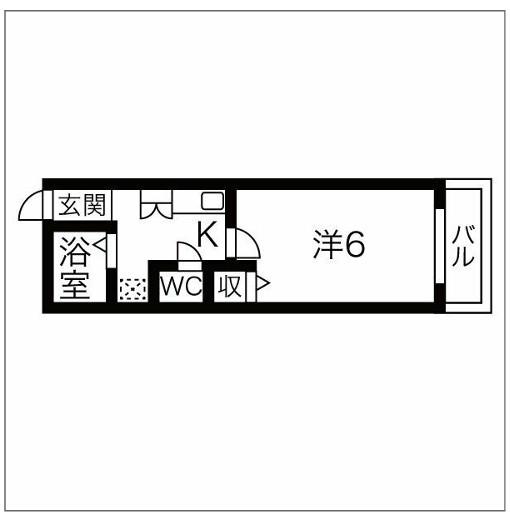 グリーンプラザ城東(1K/5階)の間取り写真