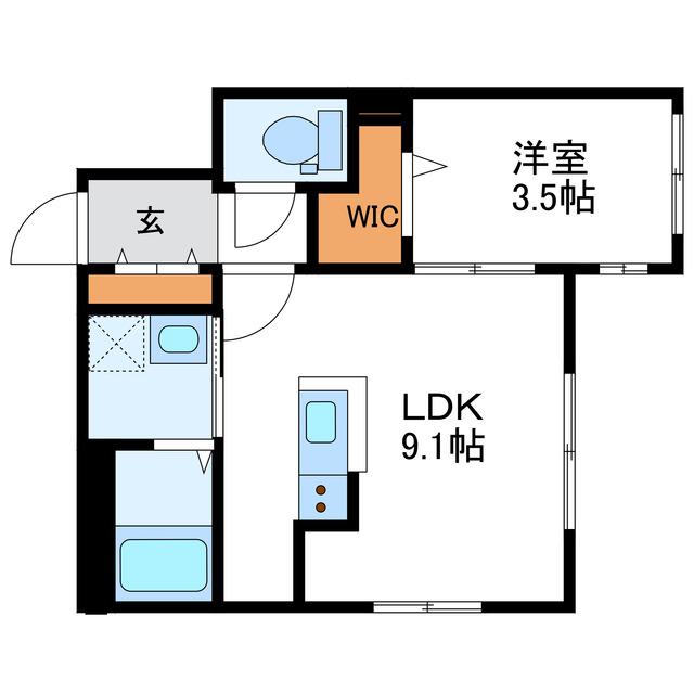 ASTAGE N31 アステージN31(1LDK/2階)の間取り写真