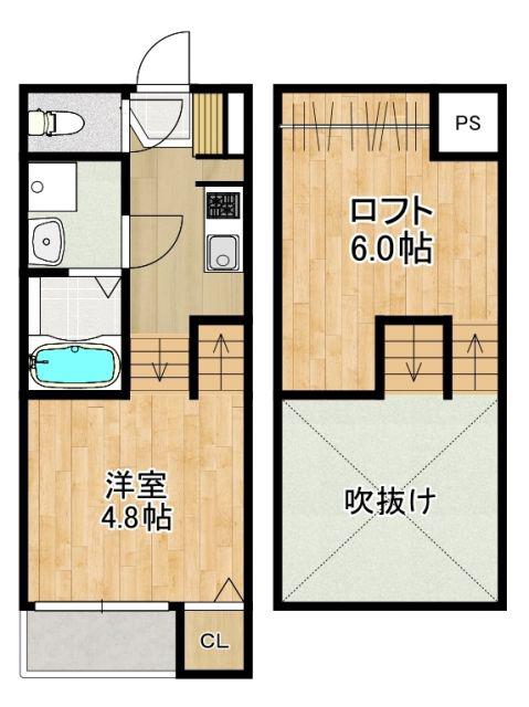 MODERN PALAZZO ISAHAYA S.R(1SK/1階)の間取り写真