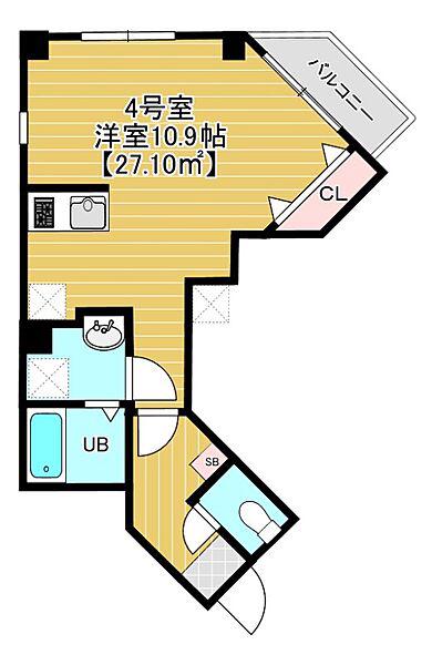 SOARE 304(ワンルーム/3階)の間取り写真
