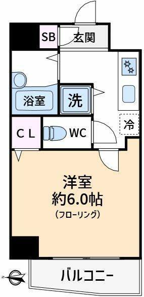 スカイコート南砂町第2(1K/4階)の間取り写真