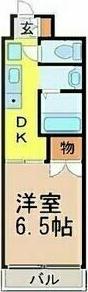 セントラル瑞穂(1DK/3階)の間取り写真