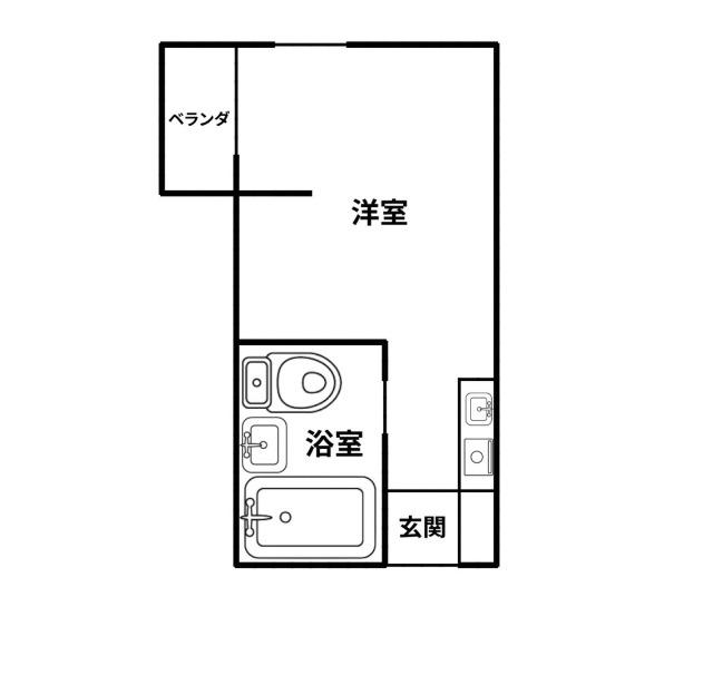 グリーンプラザ(ワンルーム/5階)の間取り写真