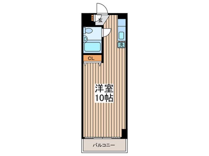 カーサ相生(ワンルーム/10階)の間取り写真