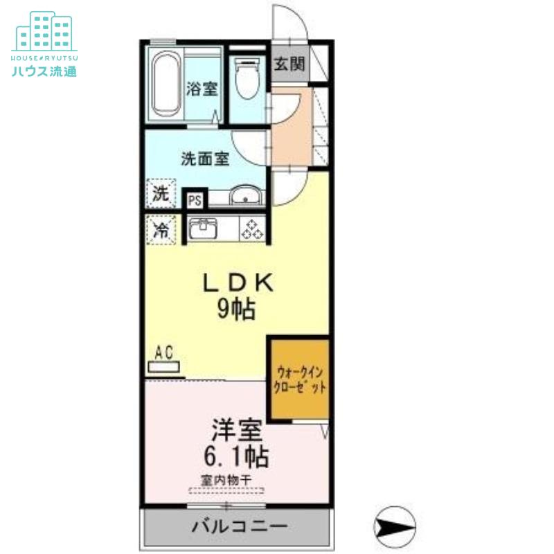 メゾン・ラ・パトリアK(1LDK/2階)の間取り写真