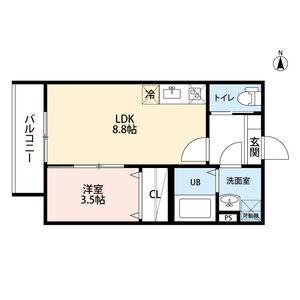 ジャルダン ノリタケの森ジャルダン ノリタケ(1LDK/2階)の間取り写真