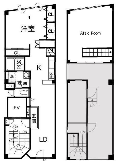 リヨンドール越中島(1SLDK/5階)の間取り写真