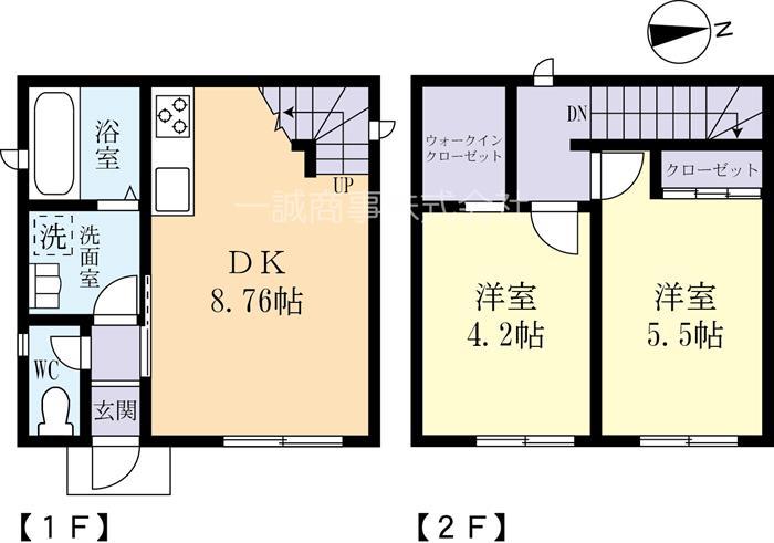 シャルムメゾン(2DK/1階)の間取り写真
