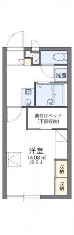 レオパレスSUCCESS(1K/1階)の間取り写真