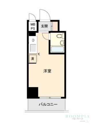 ONE ROOF FLAT NISHIWASEDA(ワンルーム/4階)の間取り写真