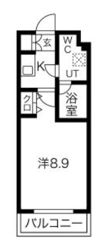 スプレスター平和台(1K/3階)の間取り写真