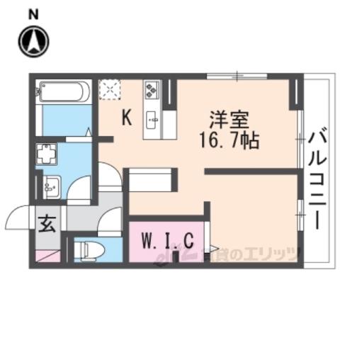 プレミール雅(ワンルーム/3階)の間取り写真