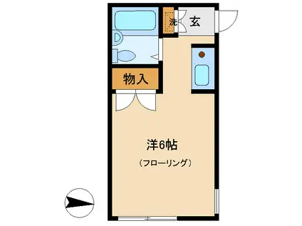 メゾンヴェール(ワンルーム/1階)の間取り写真