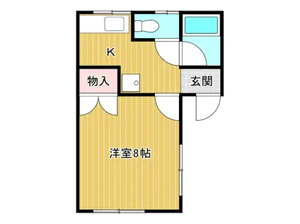 スウィートソフィア(1K/1階)の間取り写真