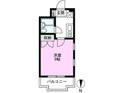 アネックス北越谷プラザ(1K/2階)の間取り写真
