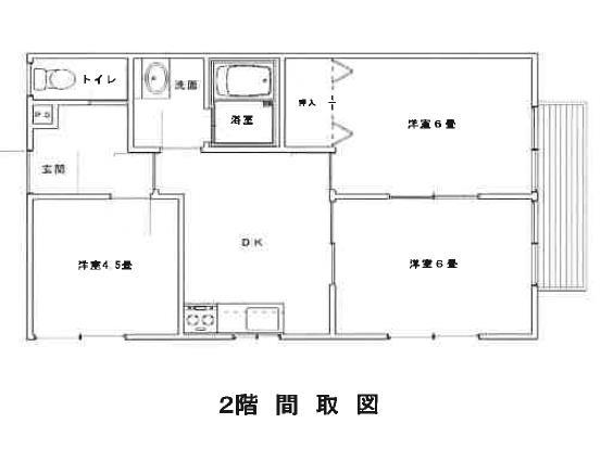 アムールハイツ(3DK/1階)の間取り写真