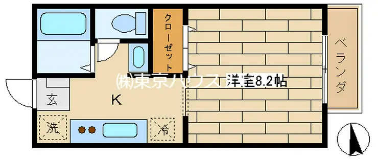 セカンドフルール 2階階 間取り