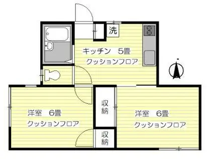 アネックス目白(2K/1階)の間取り写真